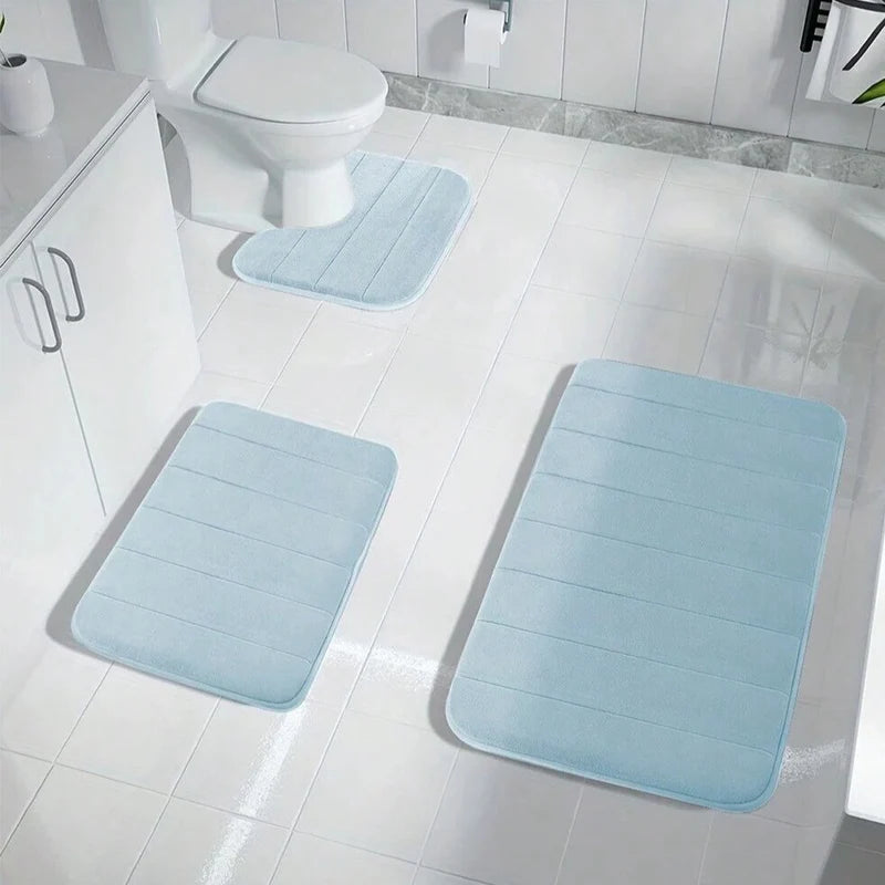 Memory Foam Bathmat 3pcs