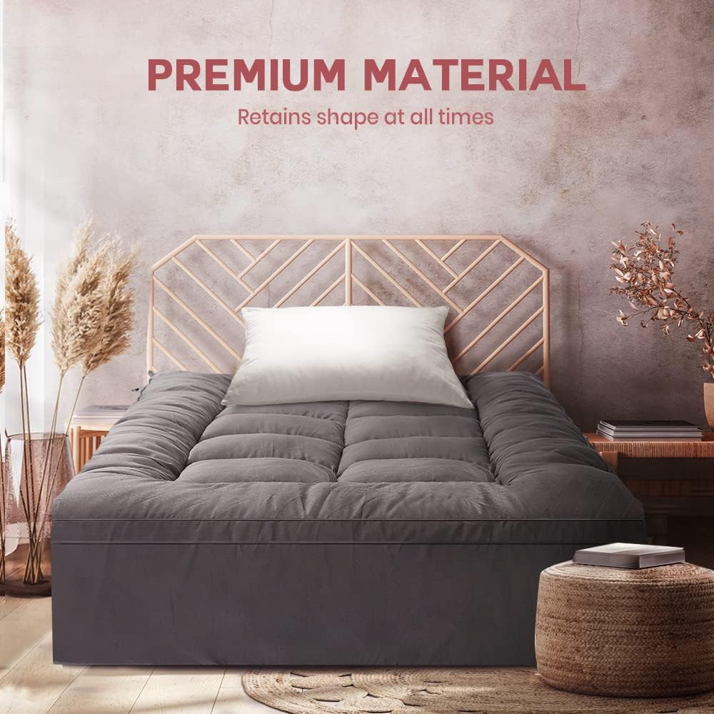 Charcoal Bamboo Mattress Topper