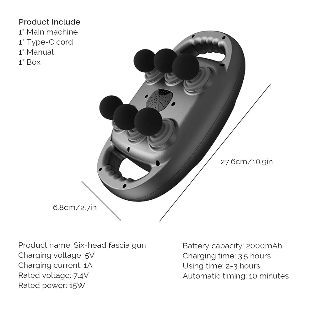 ProFlex 6-Head Deep Tissue Massager