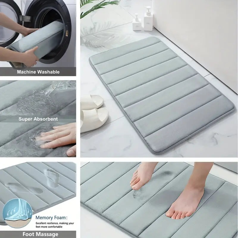 Memory Foam Bathmat 3pcs