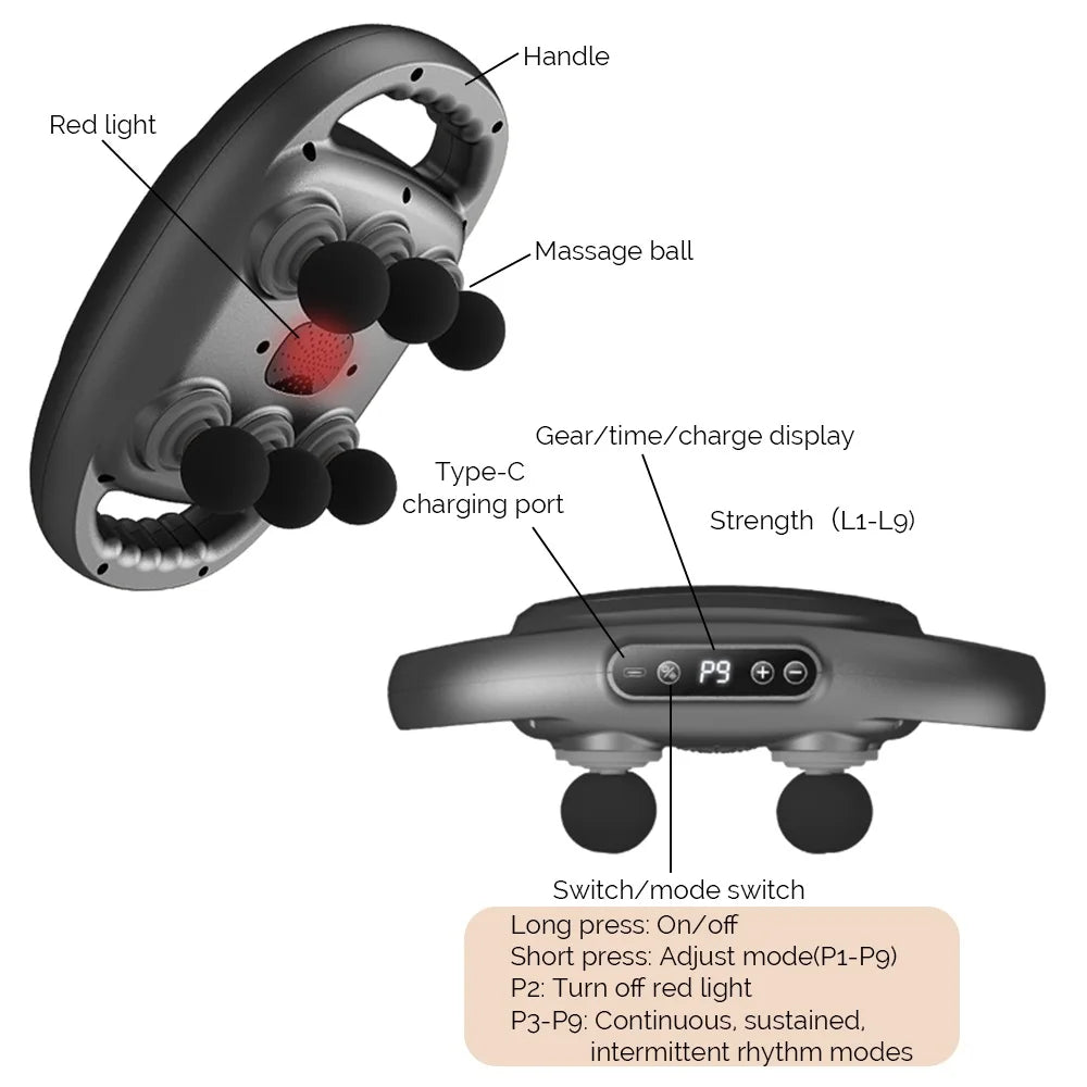 ProFlex 6-Head Deep Tissue Massager