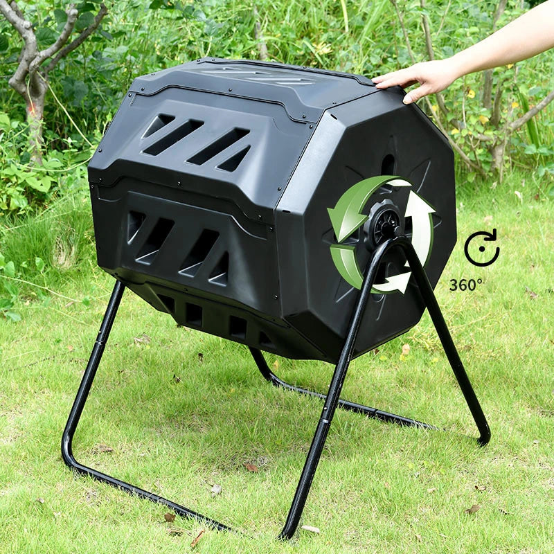 160L Dual Chamber Compost Tumbler