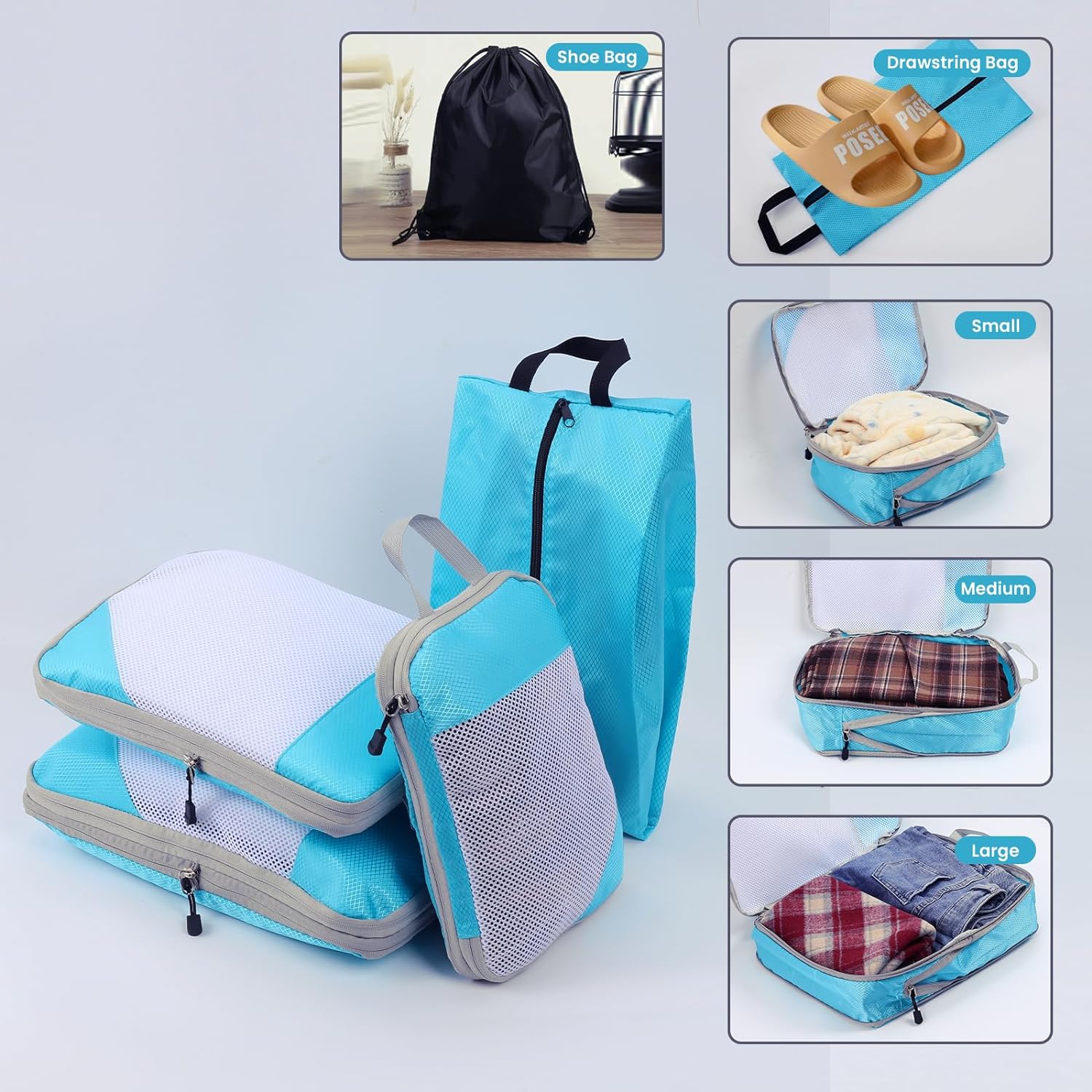 Travel Compression Packing Cubes