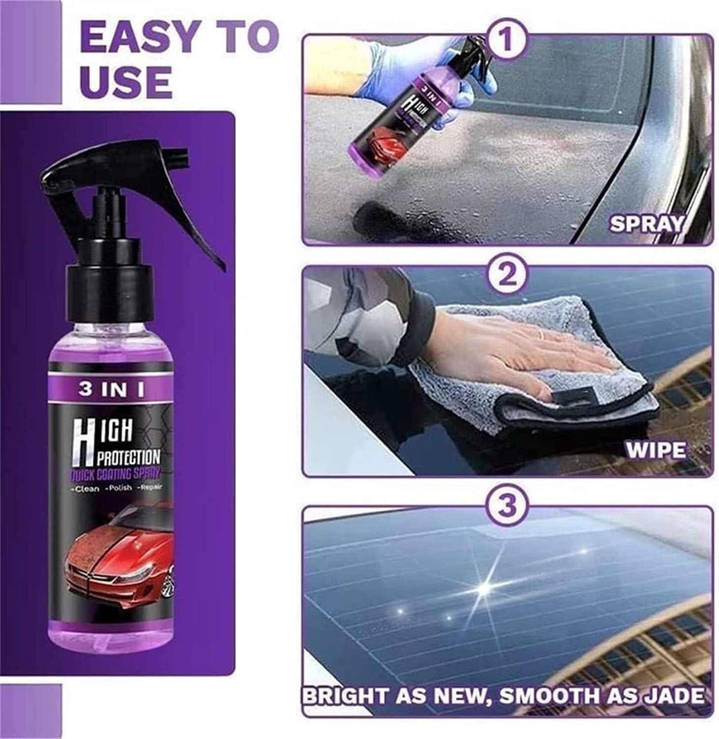 3 In 1 High Protection Ceramic Coating Spray