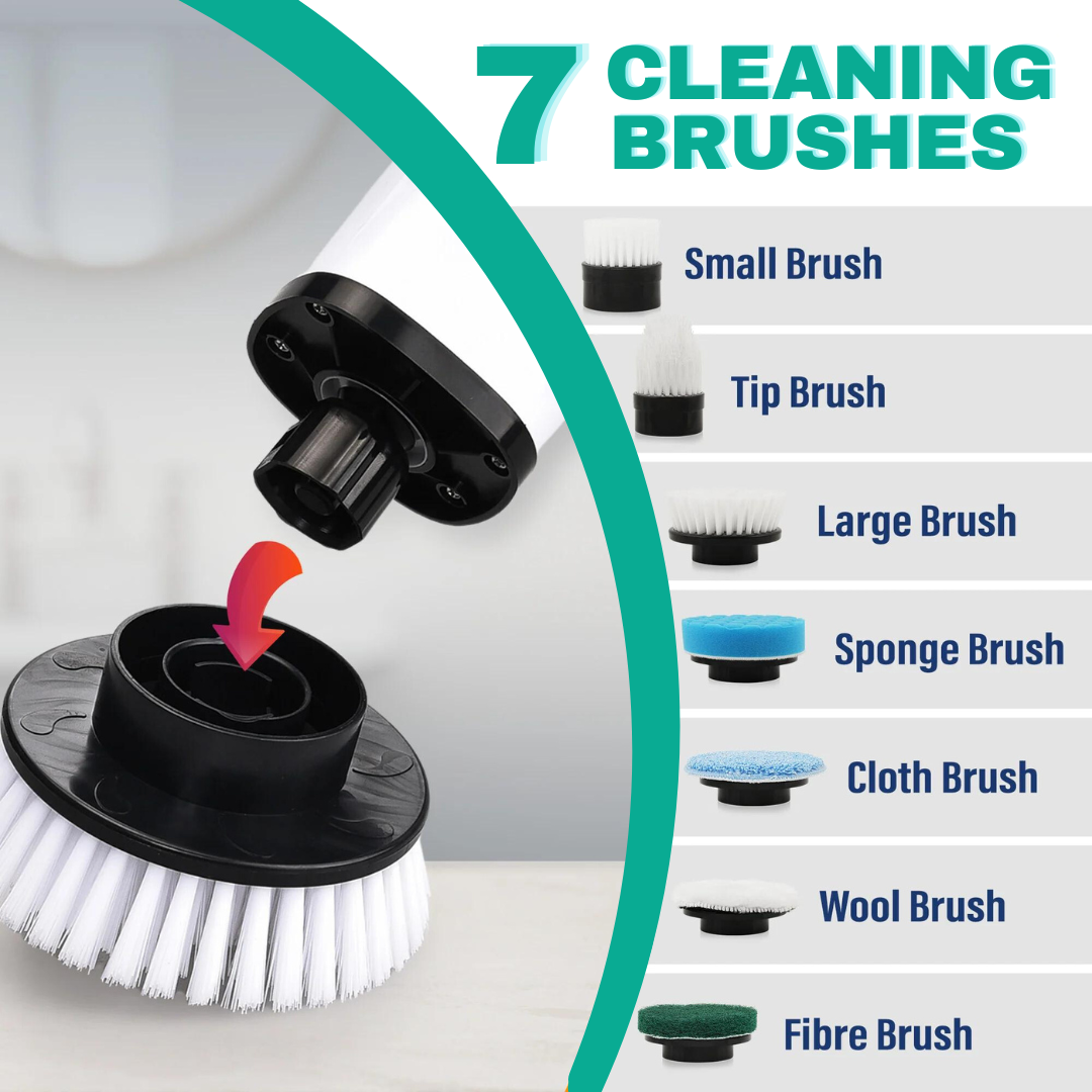 9-In-1 Electric Spin Scrubber