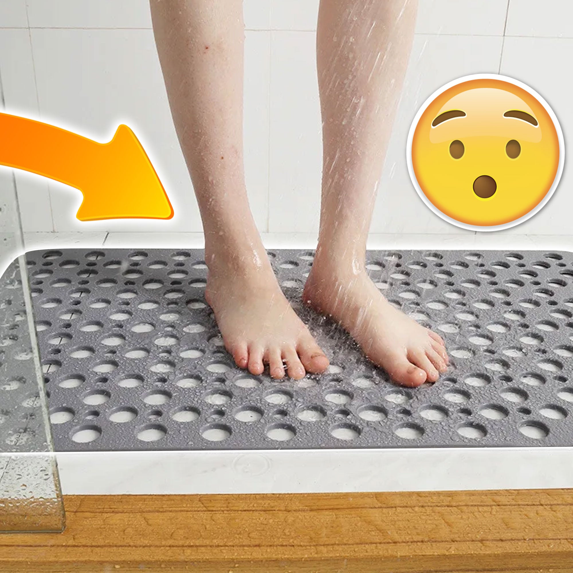 Anti-Slip Antibacterial Bath Mat