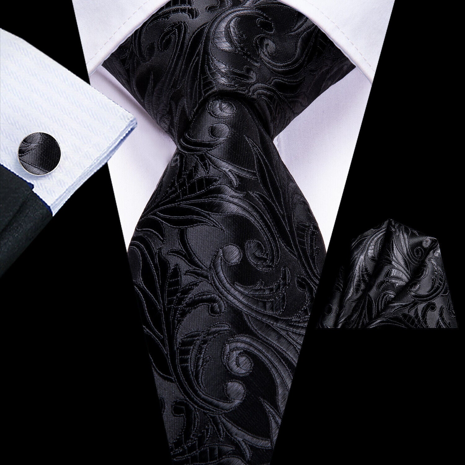 Silk Tie & Cufflink Set + FREE 4-Day Delivery