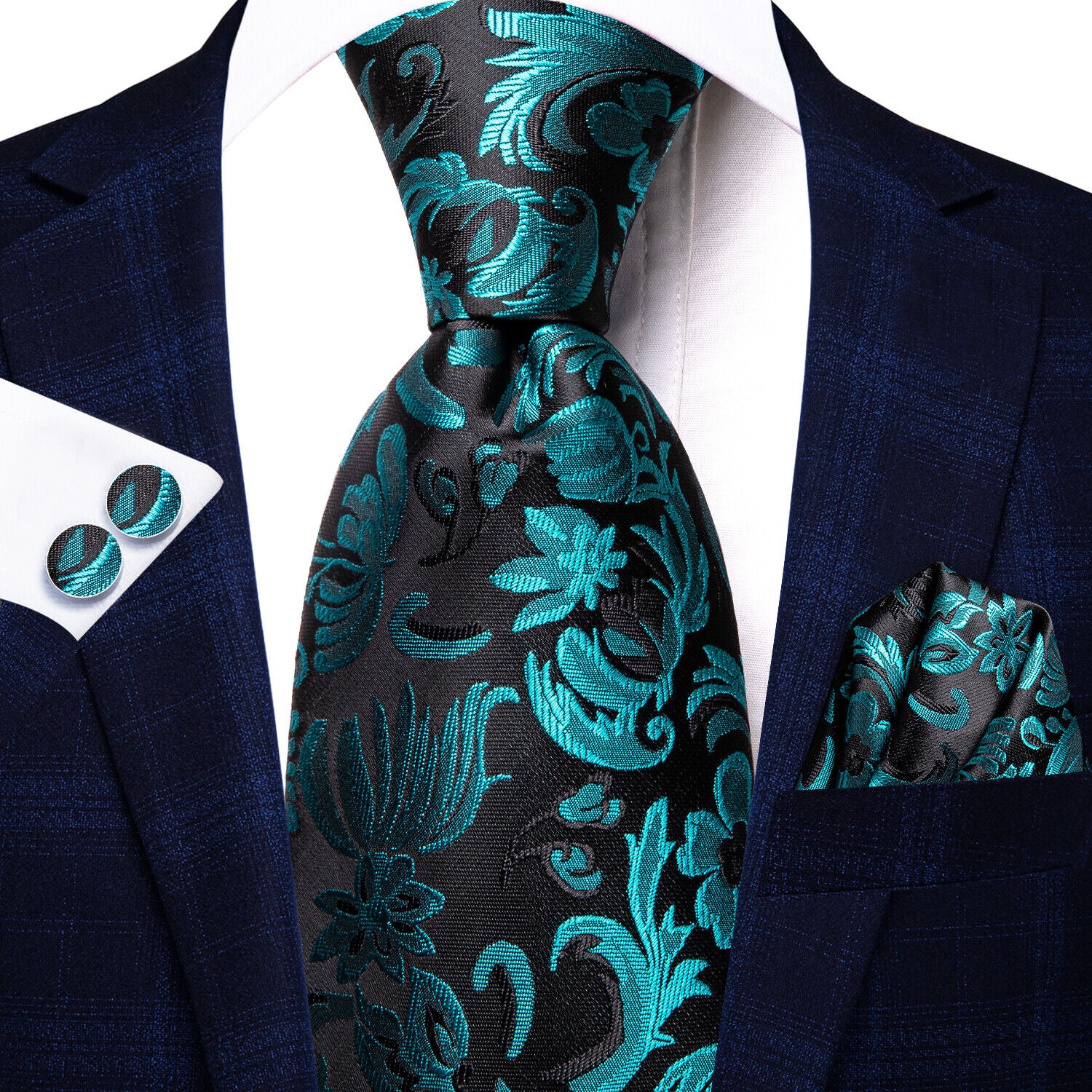 Silk Tie & Cufflink Set + FREE 4-Day Delivery