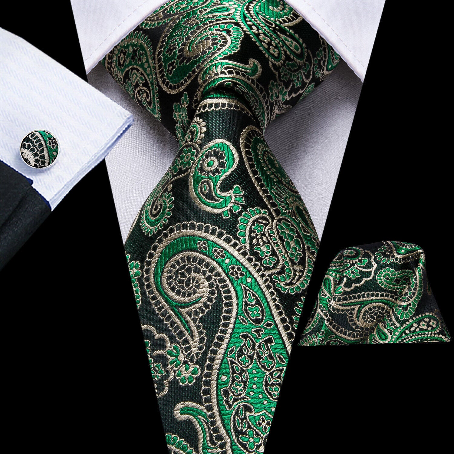 Silk Tie & Cufflink Set + FREE 4-Day Delivery