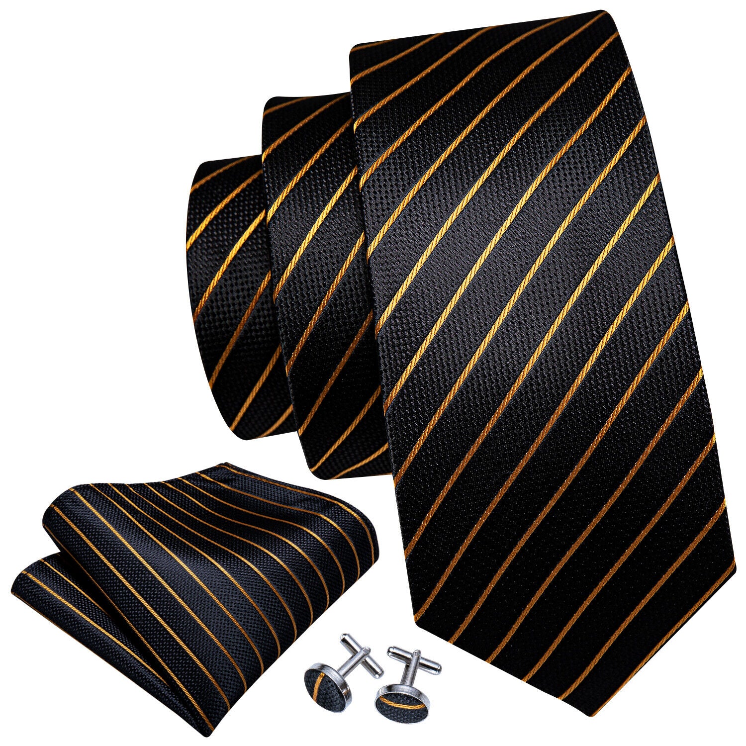 Silk Tie & Cufflink Set + FREE 4-Day Delivery