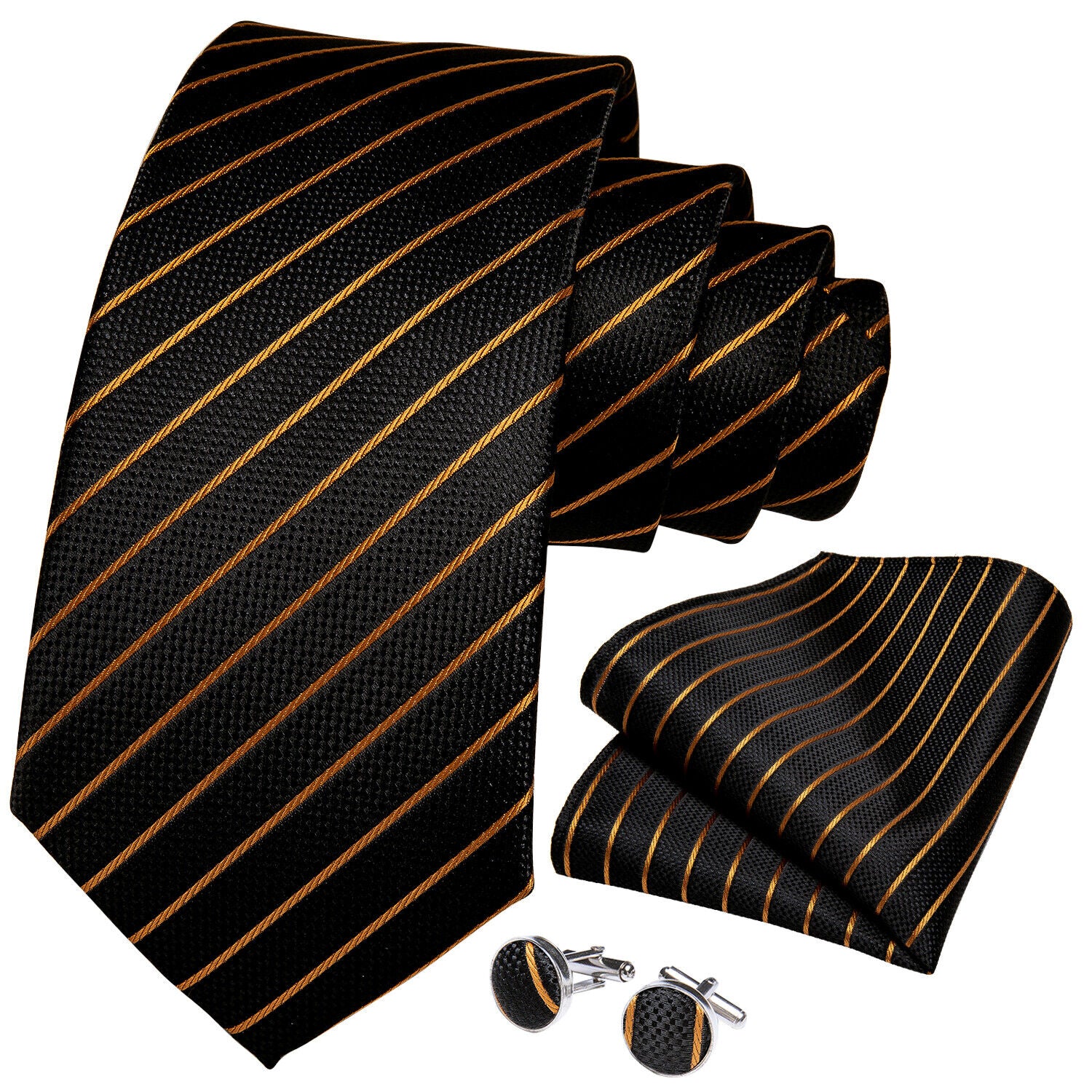 Silk Tie & Cufflink Set + FREE 4-Day Delivery