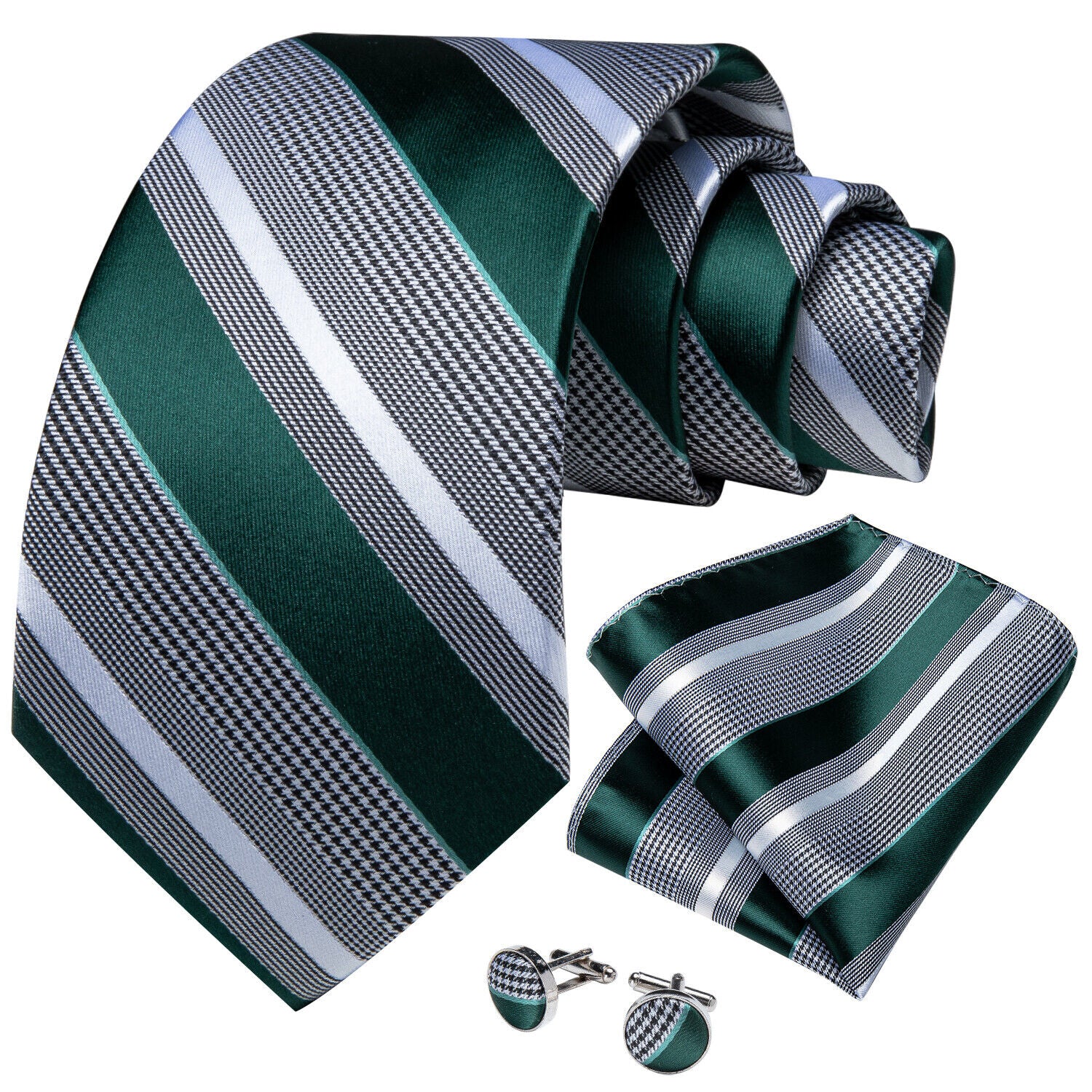 Silk Tie & Cufflink Set + FREE 4-Day Delivery