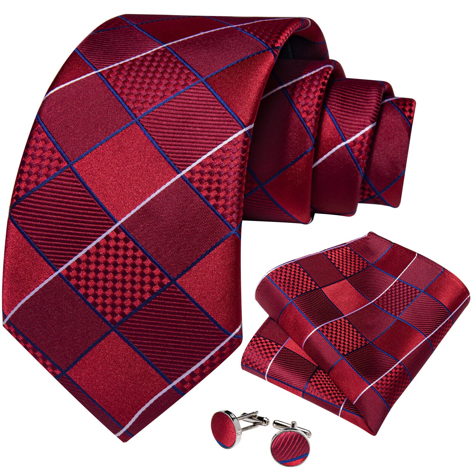 Silk Tie & Cufflink Set + FREE 4-Day Delivery