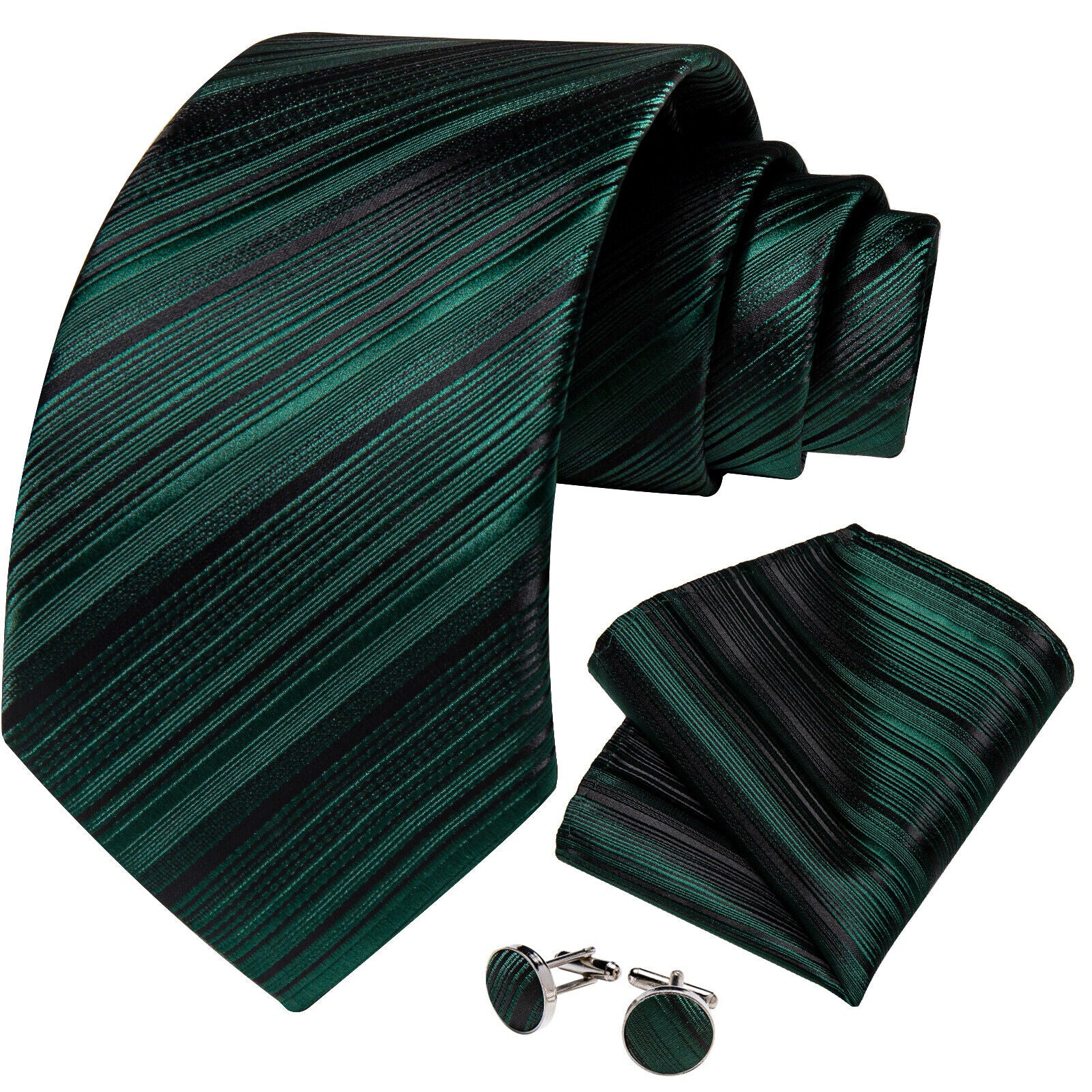 Silk Tie & Cufflink Set + FREE 4-Day Delivery