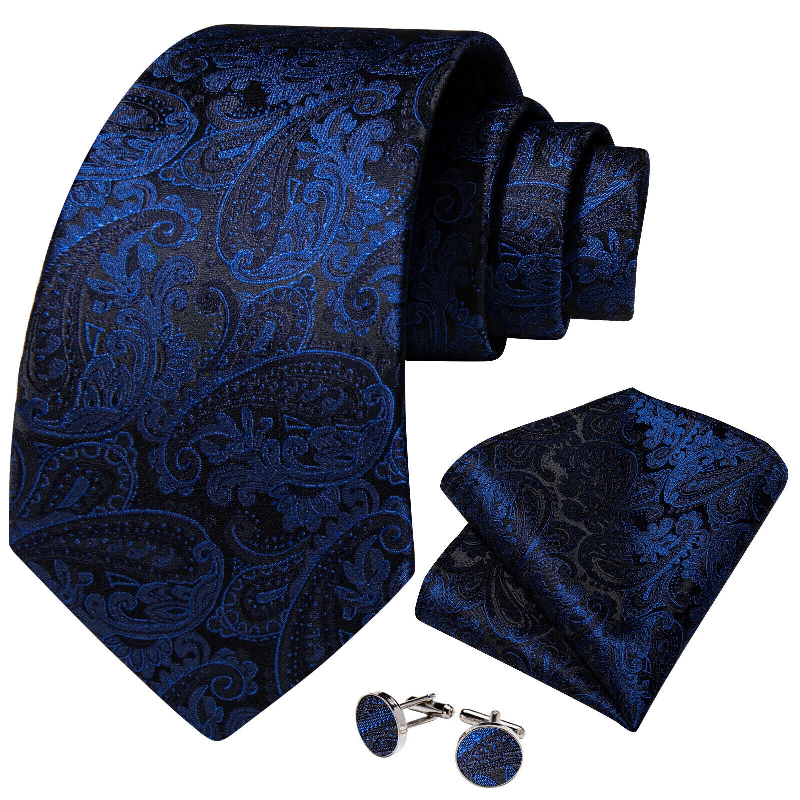 Silk Tie & Cufflink Set + FREE 4-Day Delivery