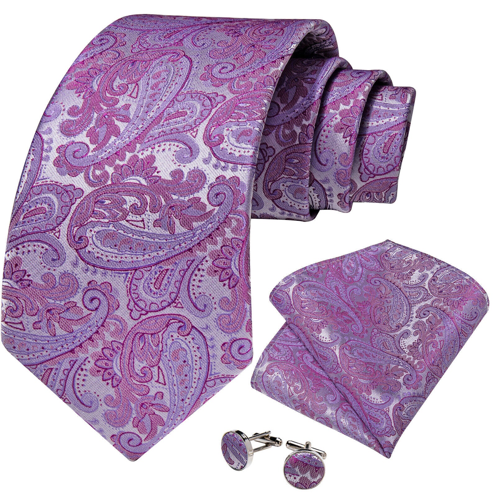 Silk Tie & Cufflink Set + FREE 4-Day Delivery