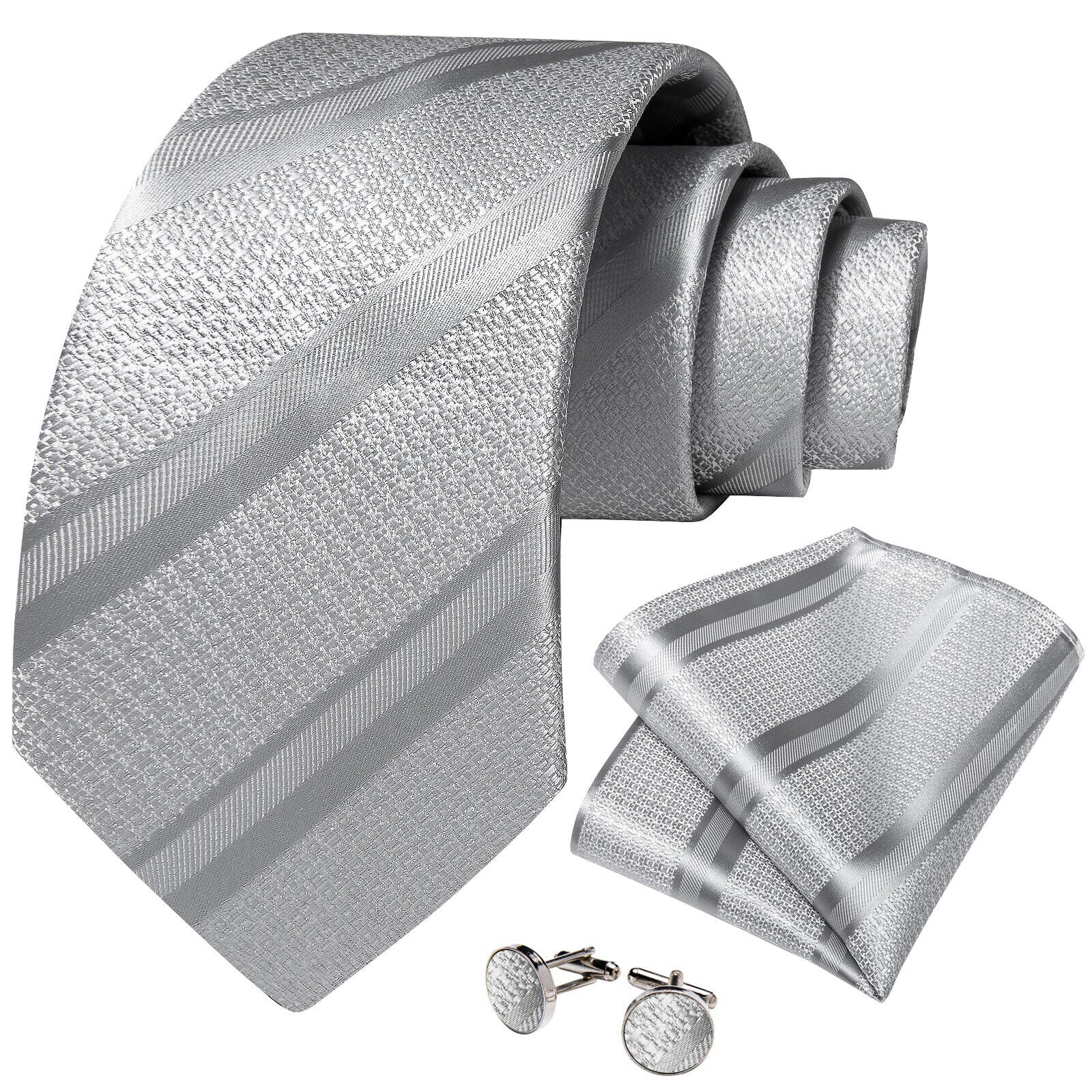 Silk Tie & Cufflink Set + FREE 4-Day Delivery