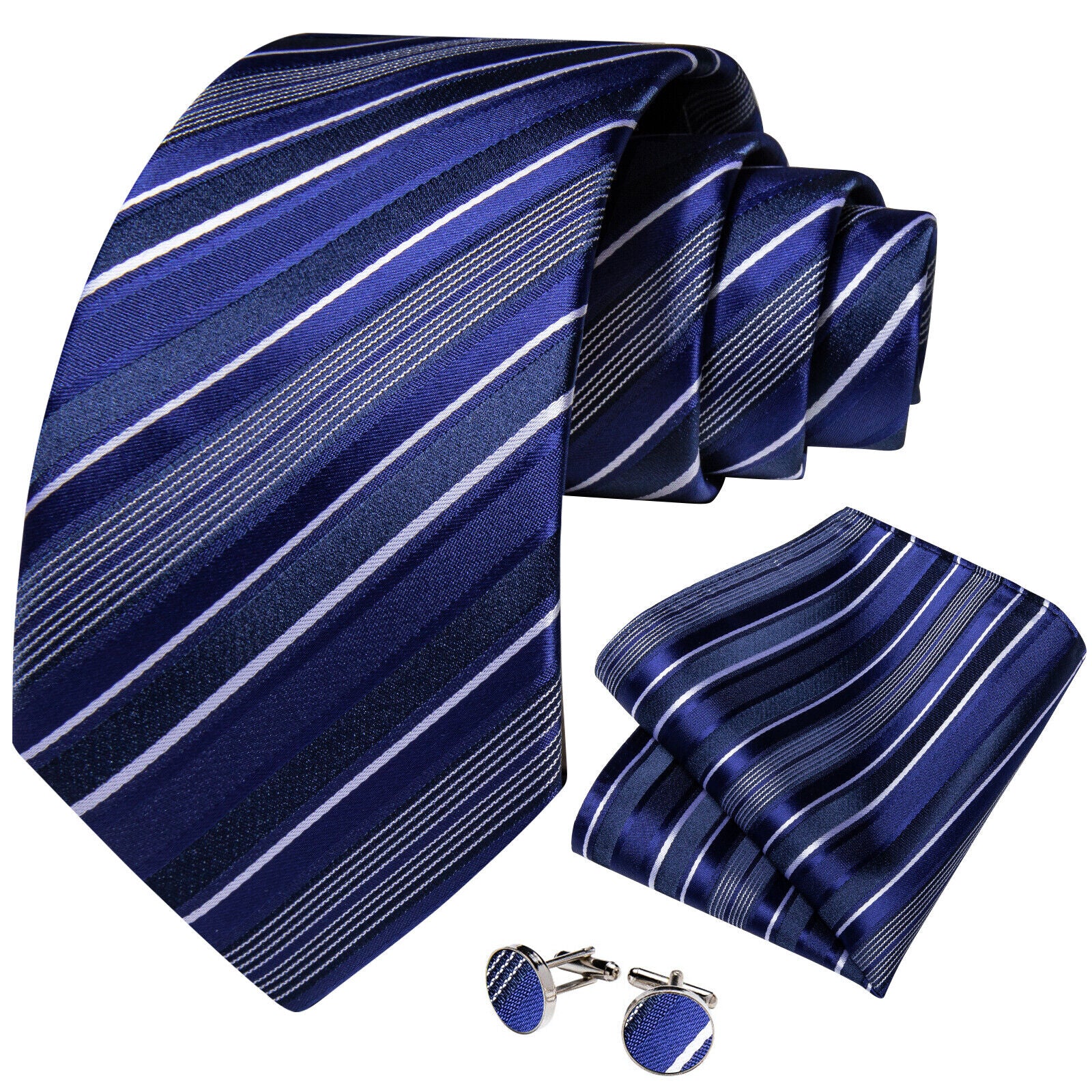 Silk Tie & Cufflink Set + FREE 4-Day Delivery