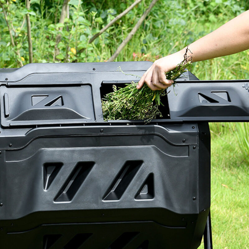 160L Dual Chamber Compost Tumbler